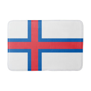 Tapete De Banheiro Bandeira das Ilhas Faroé