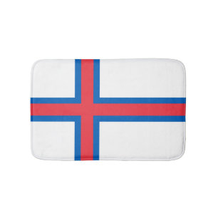 Tapete De Banheiro Bandeira das Ilhas Faroé