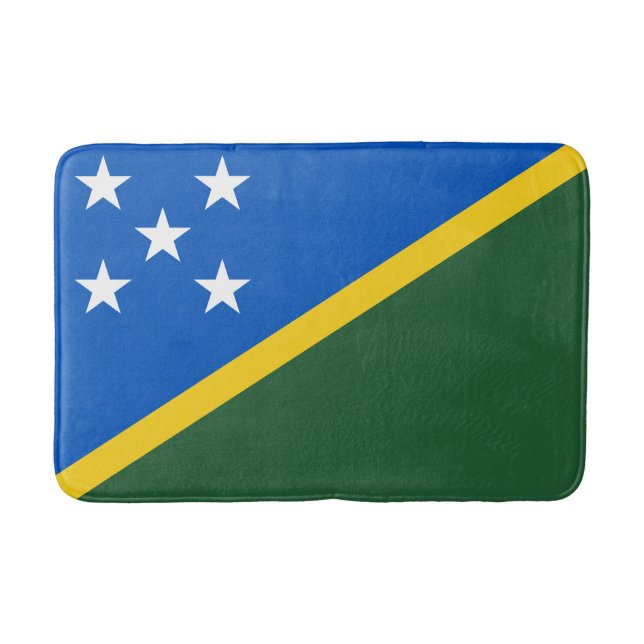 Tapete De Banheiro Bandeira das Ilhas Salomão (Frente)