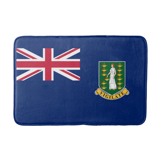 Tapete De Banheiro Bandeira das Ilhas Virgens Britânicas (Frente)