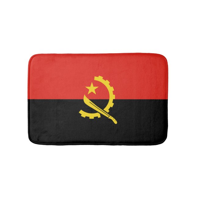 Tapete De Banheiro Bandeira de Angola (frente)