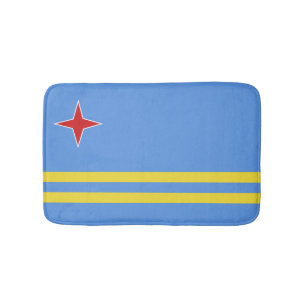 Tapete De Banheiro Bandeira de Aruba