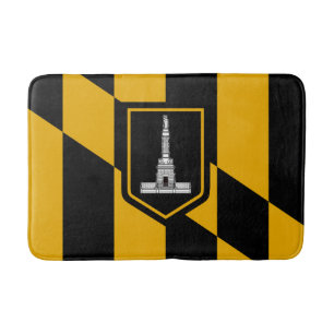 Tapete De Banheiro Bandeira de Baltimore, Maryland Bathroom Mat