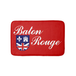 Tapete De Banheiro Bandeira de Baton Rouge, Matador de Banheiro da Lo