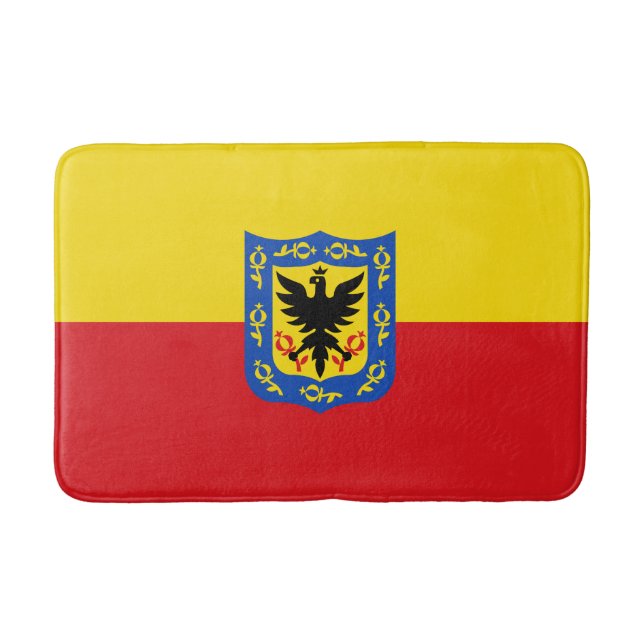 Tapete De Banheiro Bandeira de Bogotá, Colômbia Bath Mat (Frente)