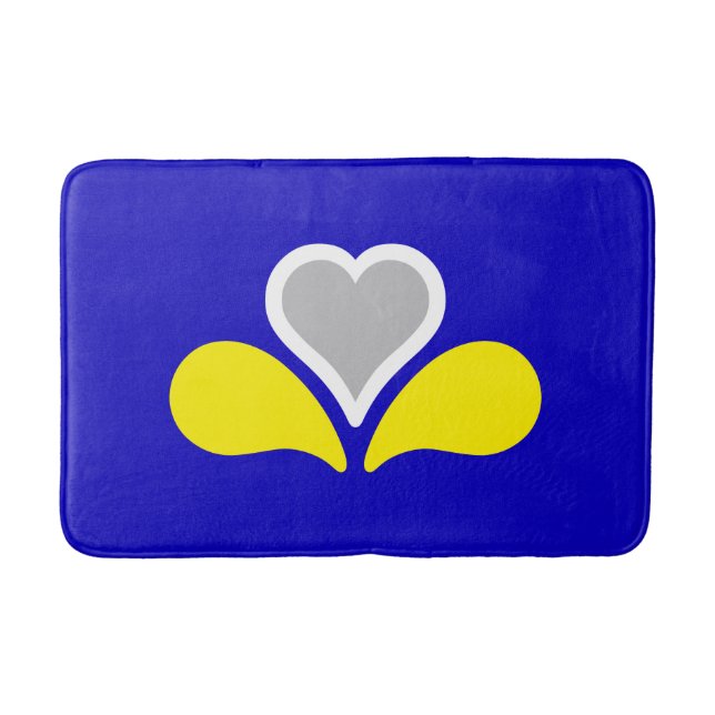 Tapete De Banheiro Bandeira de Bruxelas, Bélgica Bath Mat (Frente)