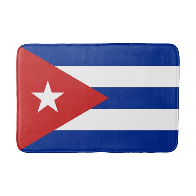 Tapete De Banheiro Bandeira de Cuba (Frente)