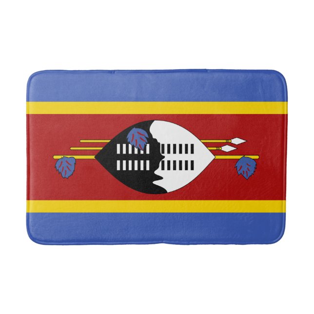 Tapete De Banheiro Bandeira de Essuatíni (Frente)