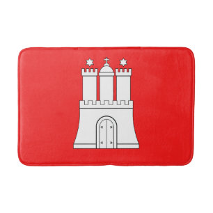 Tapete De Banheiro Bandeira de Hamburgo Bath Mat
