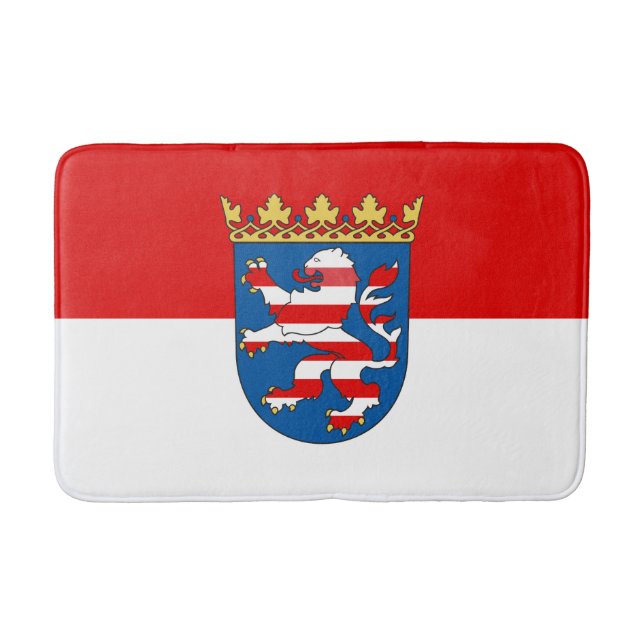 Tapete De Banheiro Bandeira de Hesse Bathroom Mat (Frente)
