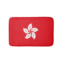 Tapete De Banheiro Bandeira de Hong Kong