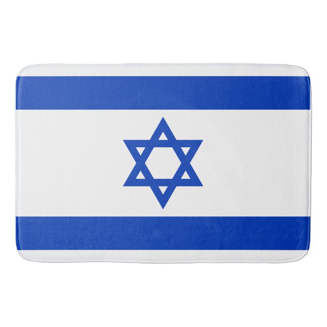 Tapete De Banheiro Bandeira de Israel (Frente)