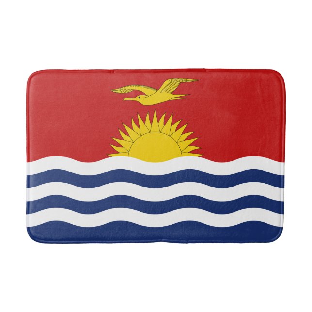 Tapete De Banheiro Bandeira de Kiribati (Frente)