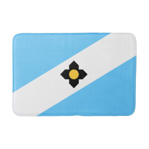 Tapete De Banheiro Bandeira de Madison, Wisconsin Bathroom Mat