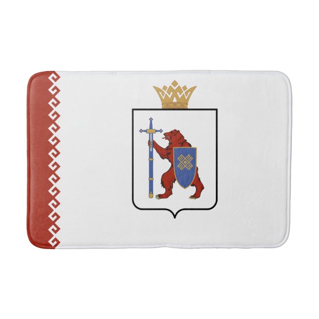 Tapete De Banheiro Bandeira de Mari El (Frente)