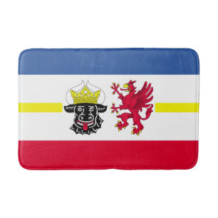 Tapete De Banheiro Bandeira de Meclemburgo-Pomerânia Ocidental Bath M
