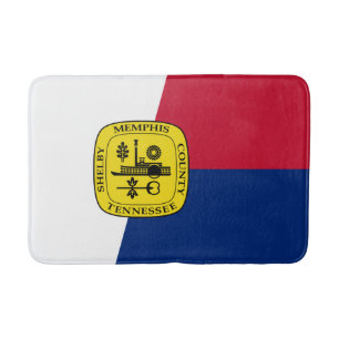 Tapete De Banheiro Bandeira de Memphis, Tennessee Bath Mat