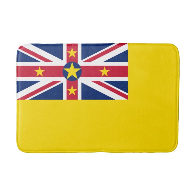 Tapete De Banheiro Bandeira de Niue (Frente)