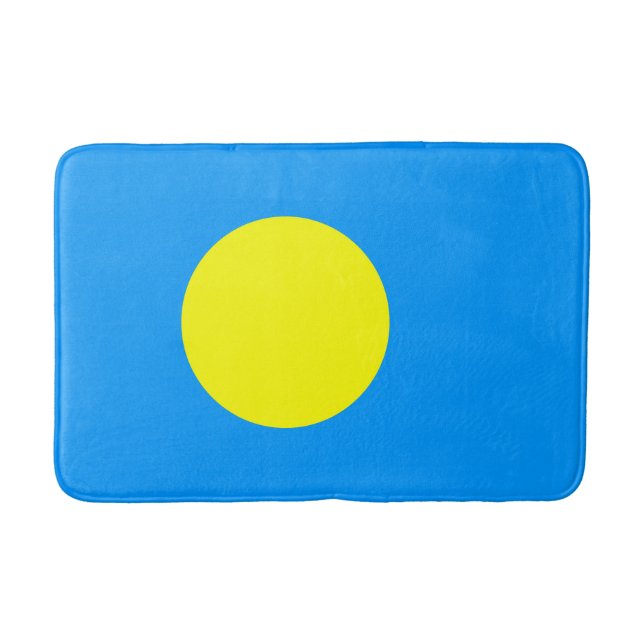 Tapete De Banheiro Bandeira de Palau (Frente)