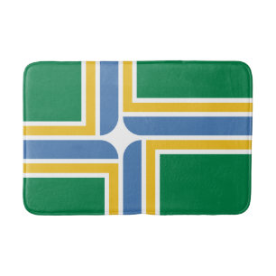 Tapete De Banheiro Bandeira de Portland, Oregon Bathroom Mat