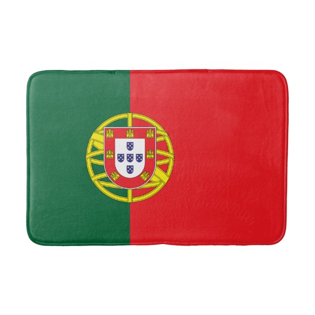 Tapete De Banheiro Bandeira de Portugal (Frente)