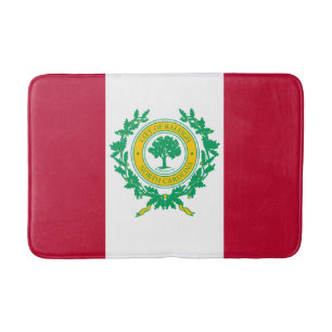 Tapete De Banheiro Bandeira de Raleigh, Carolina do Norte, Bath Mat