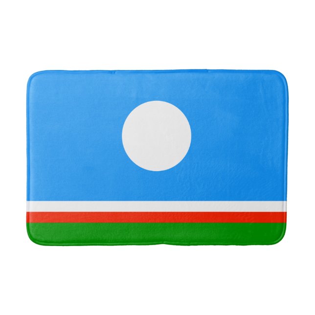 Tapete De Banheiro Bandeira de Sakha (Frente)