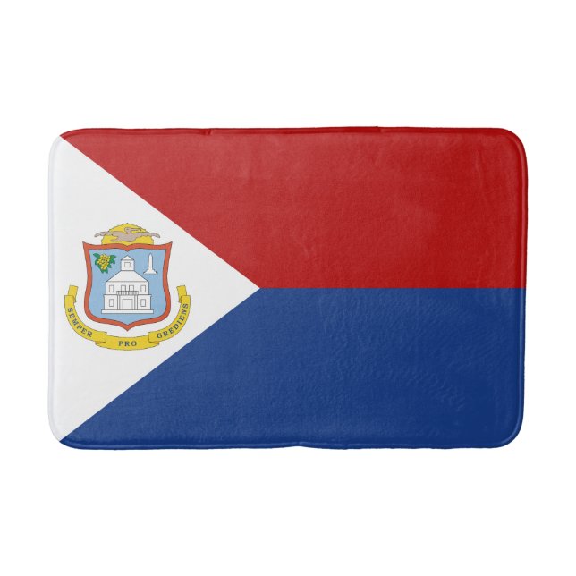 Tapete De Banheiro Bandeira de Sint Maarten (Frente)