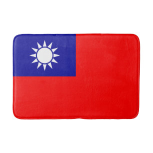 Tapete De Banheiro Bandeira de Taiwan