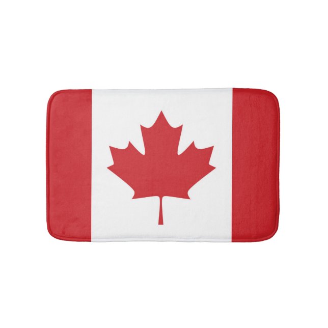 Tapete De Banheiro Bandeira do Canadá (frente)