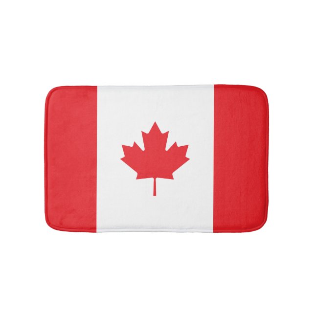 Tapete De Banheiro Bandeira do Canadá (frente)