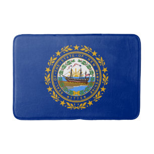 Tapete De Banheiro Bandeira do Estado de New Hampshire