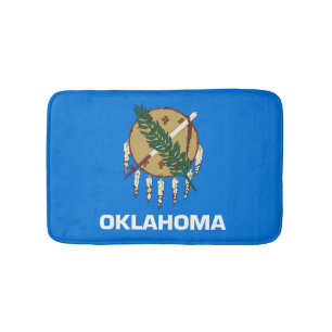 Tapete De Banheiro Bandeira do Estado de Oklahoma, EUA