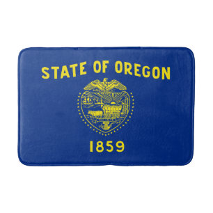 Tapete De Banheiro Bandeira do Estado de Oregon