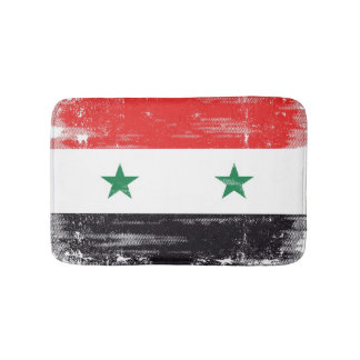 Tapete De Banheiro Bandeira do Grunge de Syria.