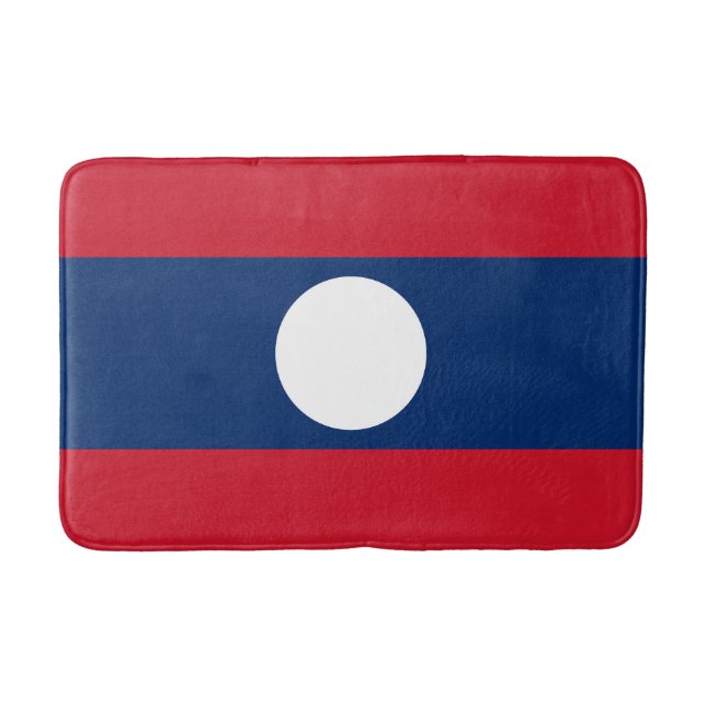 Tapete De Banheiro Bandeira do Laos (Frente)
