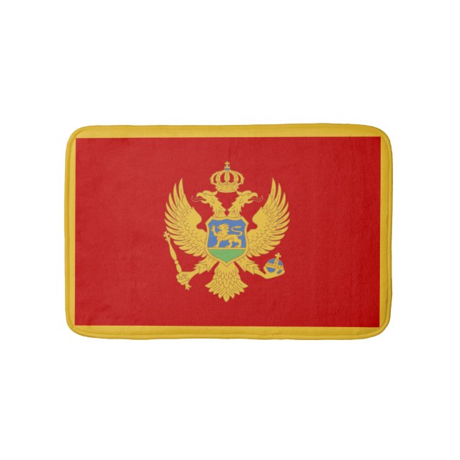 Tapete De Banheiro Bandeira do Montenegro (frente)
