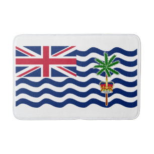 Tapete De Banheiro Bandeira do Território Britânico do Oceano Índico
