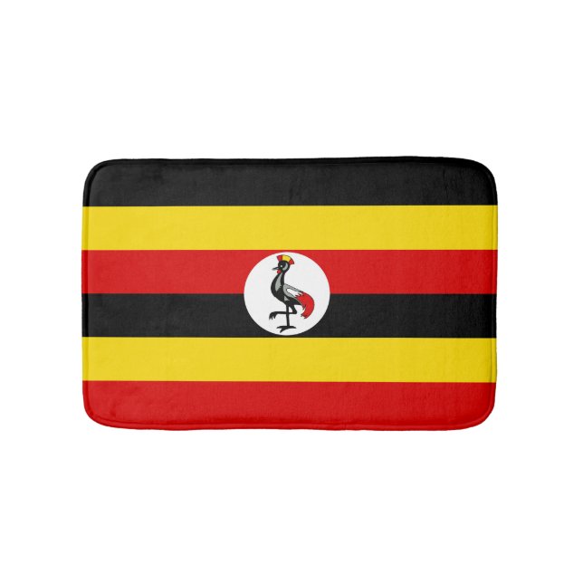 Tapete De Banheiro Bandeira do Uganda (frente)