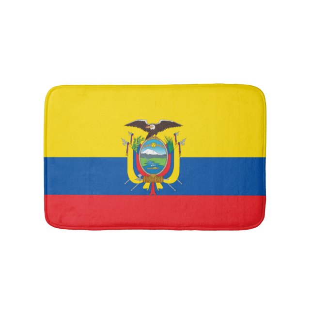Tapete De Banheiro bandeira equatoriana (frente)