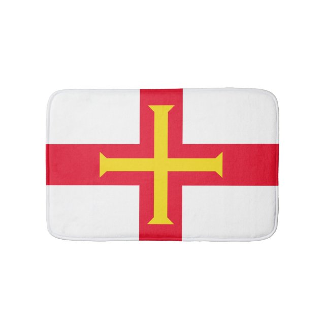 Tapete De Banheiro bandeira Guernsey (frente)