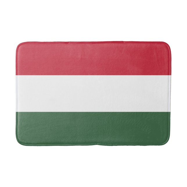 Tapete De Banheiro Bandeira Húngara (Frente)
