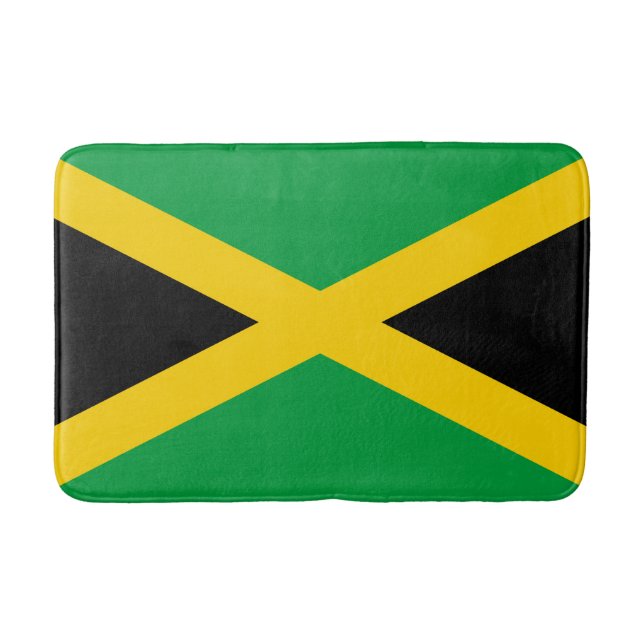 Tapete De Banheiro Bandeira jamaicana (Frente)
