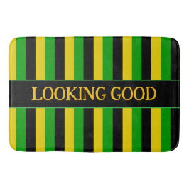 Tapete De Banheiro Bandeira jamaicana cortada