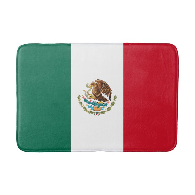 Tapete De Banheiro Bandeira mexicana (Frente)