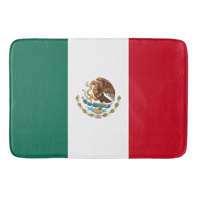Tapete De Banheiro Bandeira mexicana (México) (Frente)