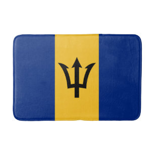 Tapete De Banheiro Bandeira Patriótica Barbados