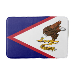 Tapete De Banheiro Bandeira Patriótica da Samoa Americana
