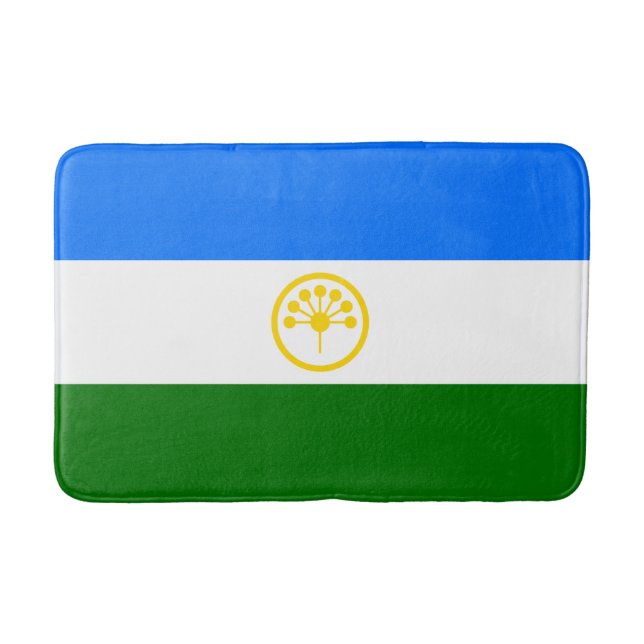 Tapete De Banheiro Bandeira Patriótica do Bashkortostan (Frente)