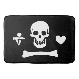 Tapete De Banheiro Bandeira Pirata Stede Bonnet Jolly Roger